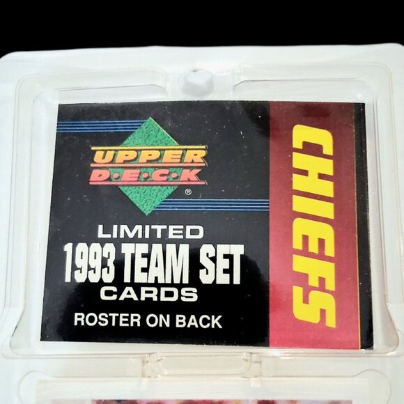1993 KC Chiefs Upper D.E.C.K. Limited Team Card Set-Joe Montana–Derrick Thomas - Picture 3 of 7